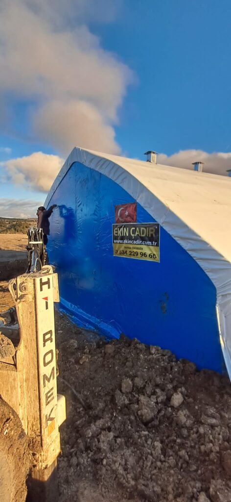 Kastamonu 10×44 Büyükbaş Hayvan Çadırı Kurulumu